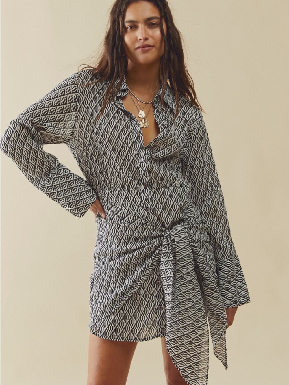 Free People Rillo Shirt Dress